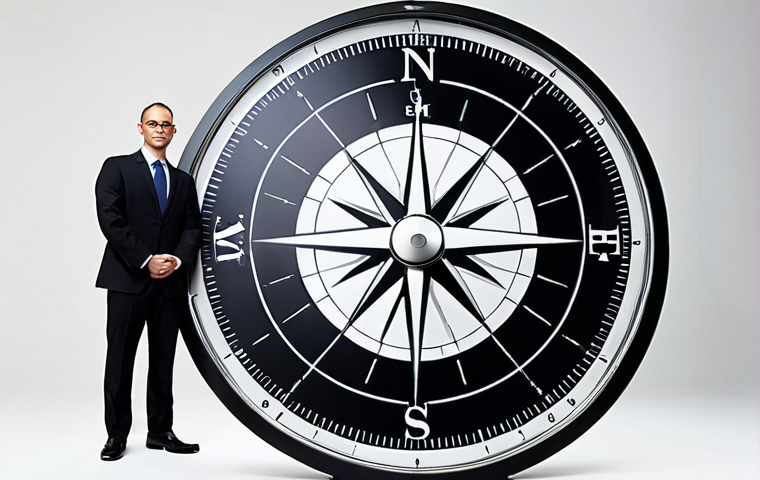 **Prompt:** A professional accountant, focused and trustworthy, standing beside a large, transparent compass symbolizing ethics. Behind them, a subtle abstract representation of building trust and strong client relationships. Clean, modern aesthetic, emphasizing integrity and human connection in the financial profession.