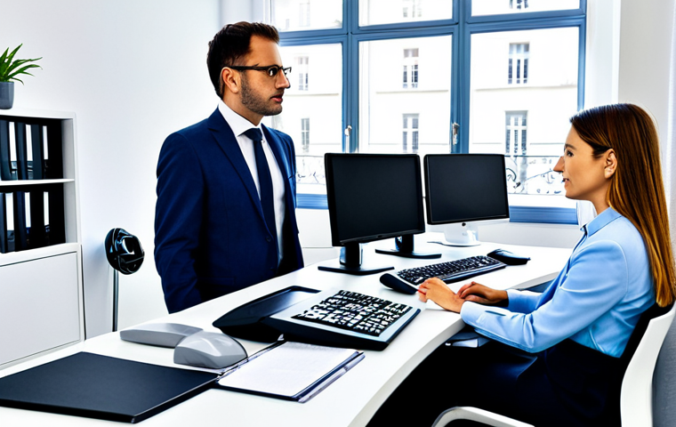 Modern Accounting Firm**

"A bright and modern accounting office in Paris, featuring accountants working on computers, fully clothed in professional business attire, safe for work, appropriate content, perfect anatomy, natural proportions, showcasing technological integration, professional, family-friendly."

**