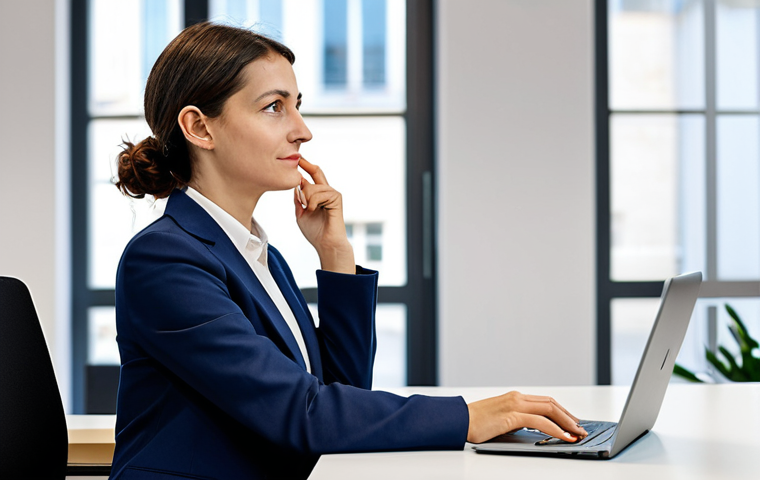 **

"A French businesswoman in a modest business suit, attending a conference call in a modern co-working space in Lyon, fully clothed, appropriate content, safe for work, well-formed hands, proper finger count, natural body proportions, professional corporate photography, high quality."

**