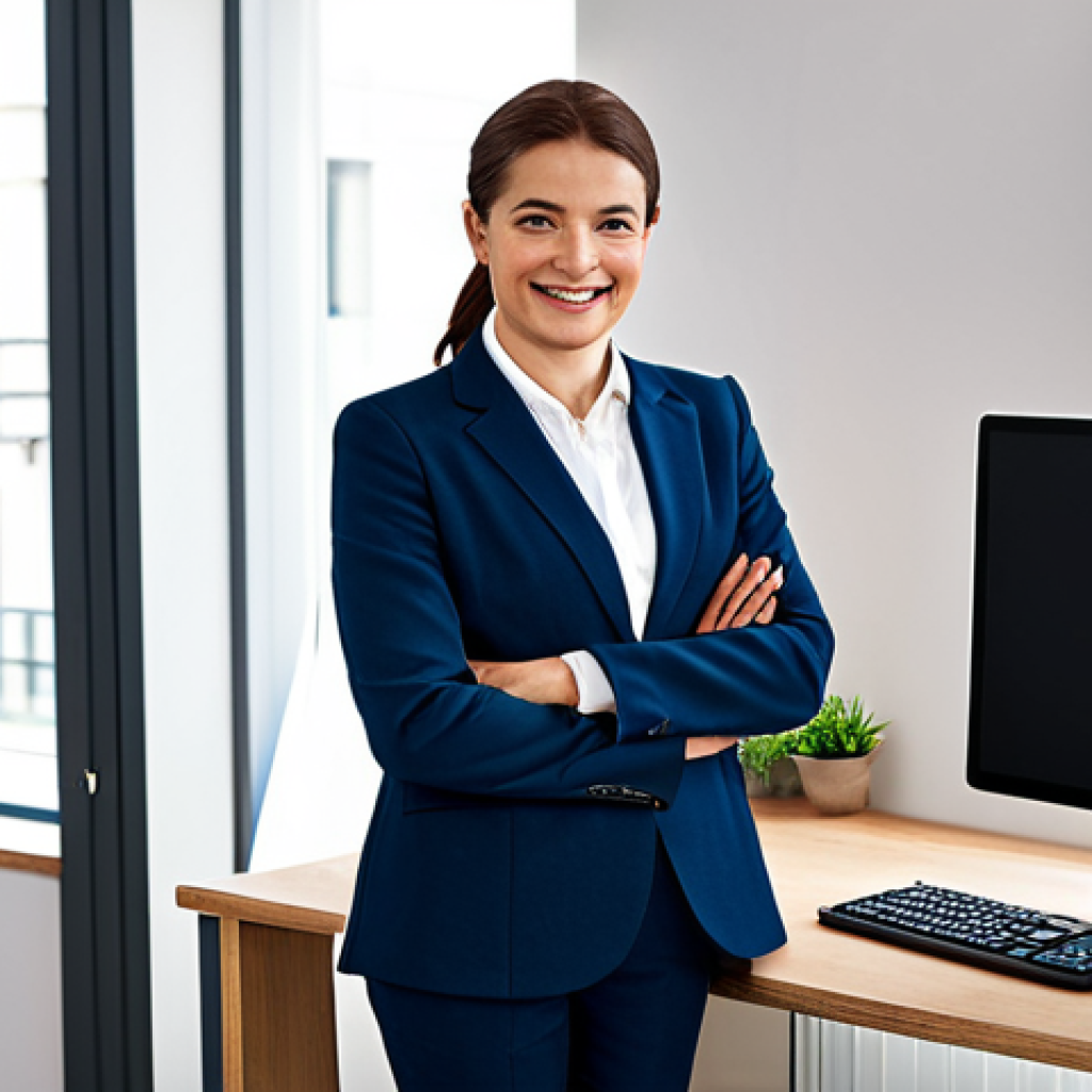 CPA와 중소기업 회계 지원 - A friendly, fully clothed French "expert-comptable" (accountant) in a modern office, advising a full...