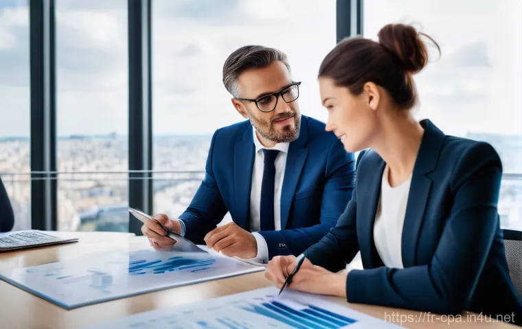 공인회계사와 세무 리스크 관리 - A dynamic illustration showcasing the transition to electronic invoicing in a French small business ...