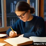 공인회계사 공부 포기하지 않는 법 - **Prompt:** A cozy study room in Paris, late evening. A young French accountancy student (female, 22...